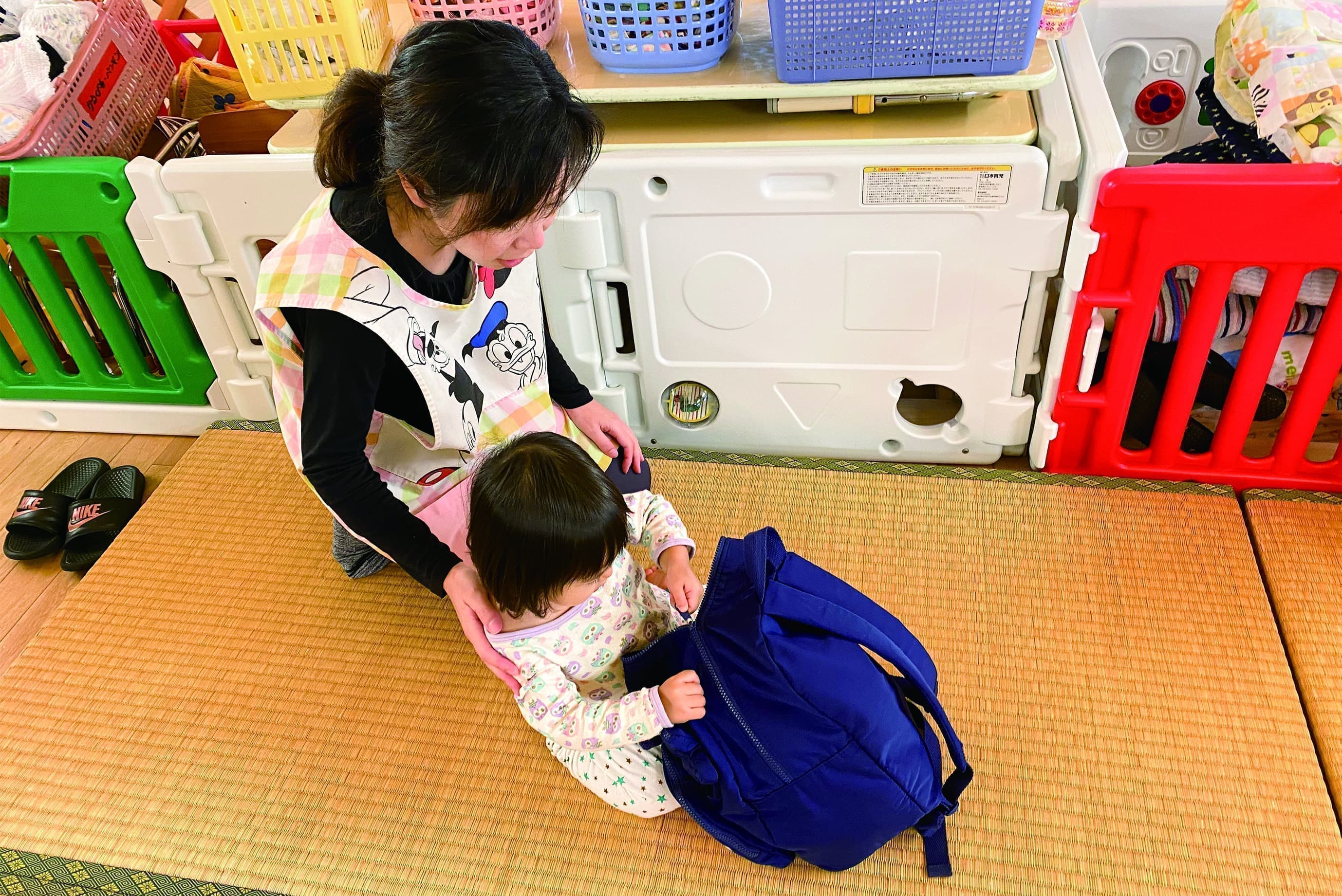 子どもの森保育園・登園の様子